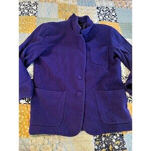 Vintage Express Wool Blazer in Purple Size Medium Like New